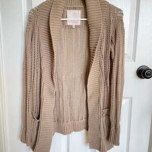 Aritzia Sunday Best Brown Beige Cardigan Outerwear